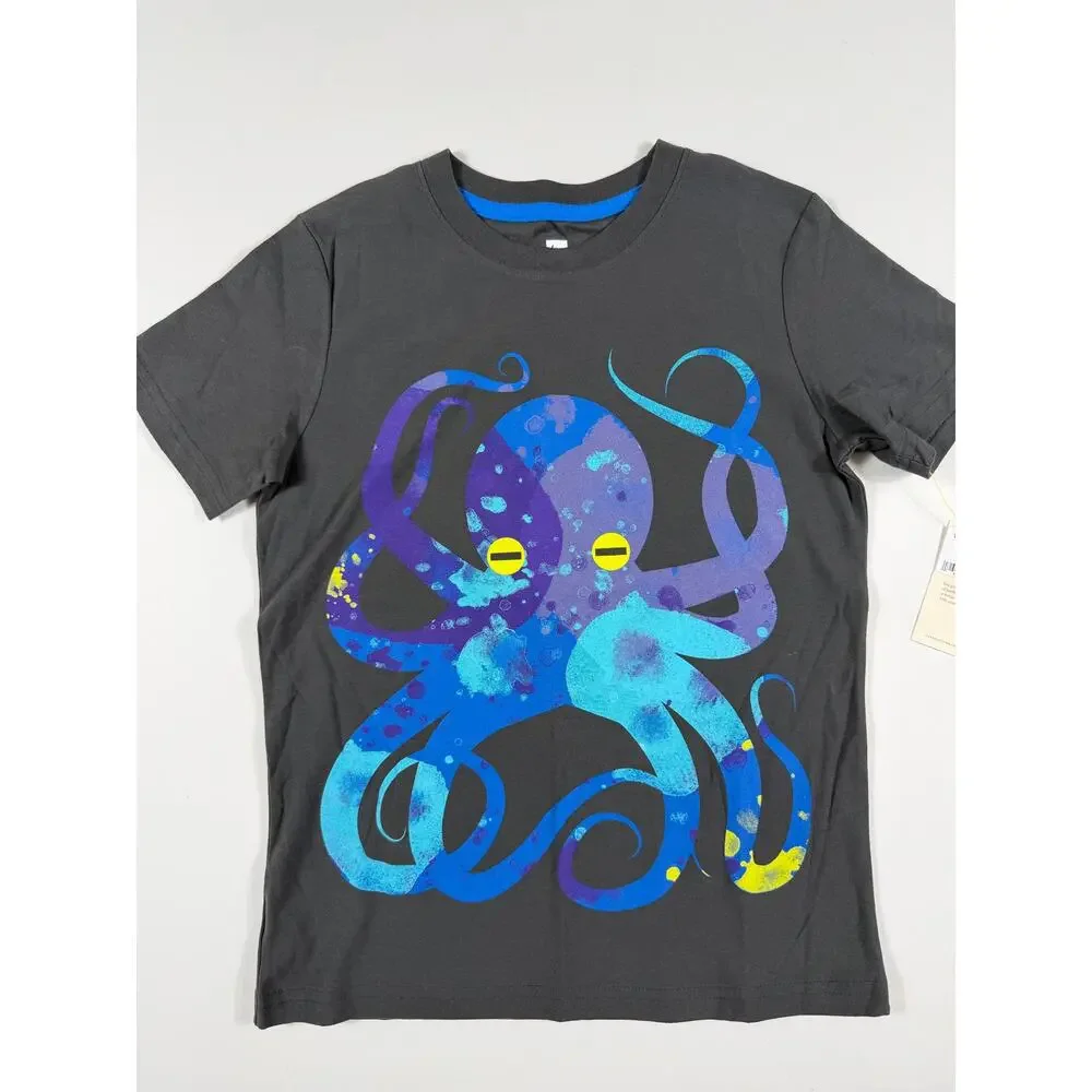 NEW Tea Collection Pop Octopus Graphic Tee size 8